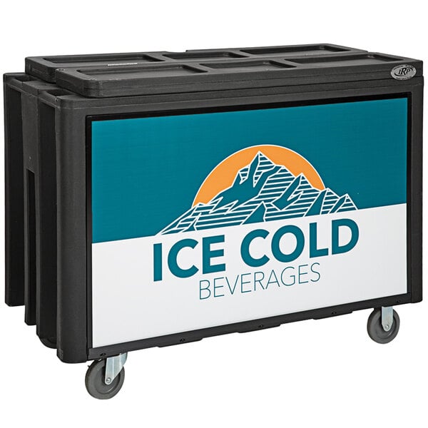 IRP Black Arctic 3501536 Mobile 288 Qt. Cooler with Casters
