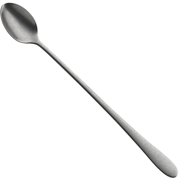 A WMF Sara Stonewash stainless steel iced tea spoon with a long handle.