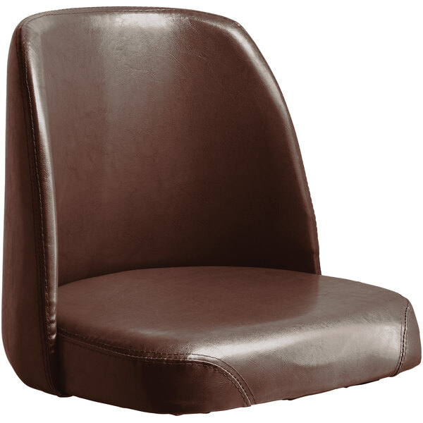 19 Wide Dark Brown Barstool Bucket Seat, Replace Bar Stool Seat