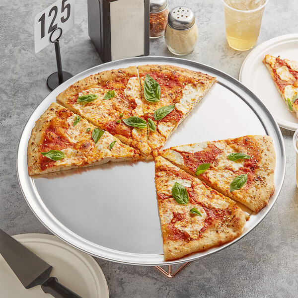 Choice 18" Aluminum Wide Rim Pizza Pan