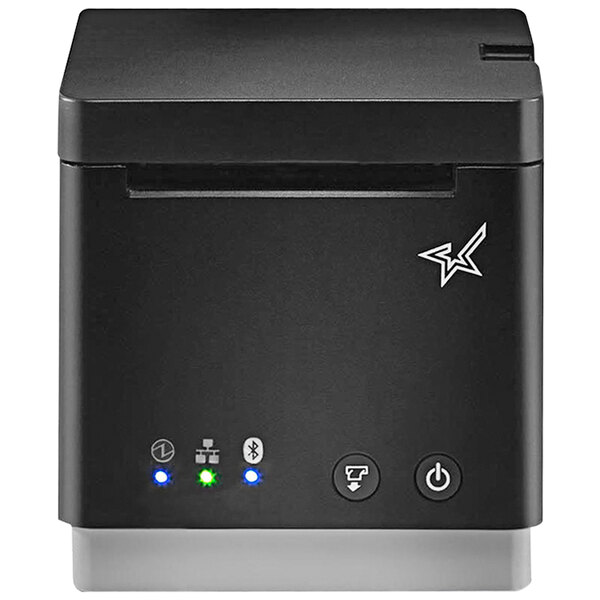 Black Cutter Star Micronics mC-Print2 2-inch Ethernet LAN and External Power Supply / USB Thermal POS Printer with CloudPRNT 