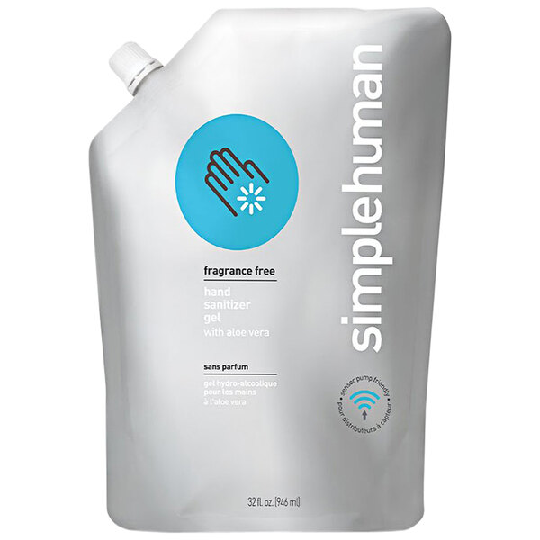 Hand Gel Sanitizer Refill, Fragrance Free, by simplehuman