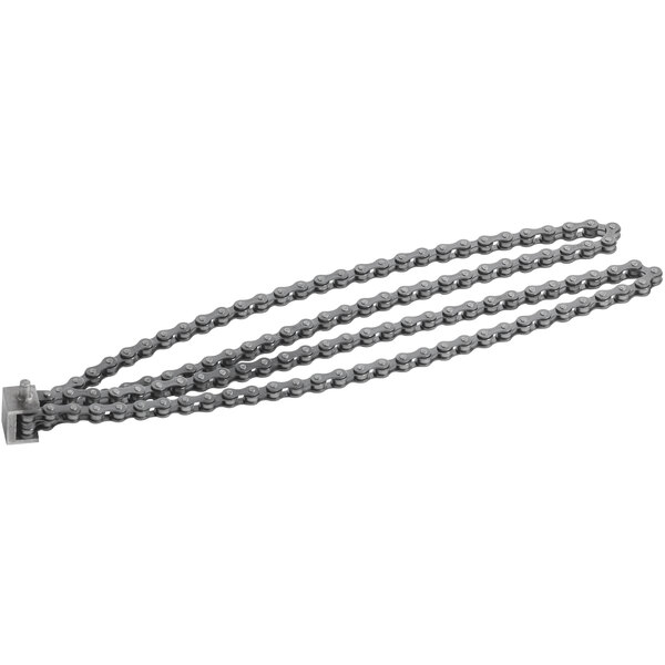 An Avantco chain with a black handle and square links.