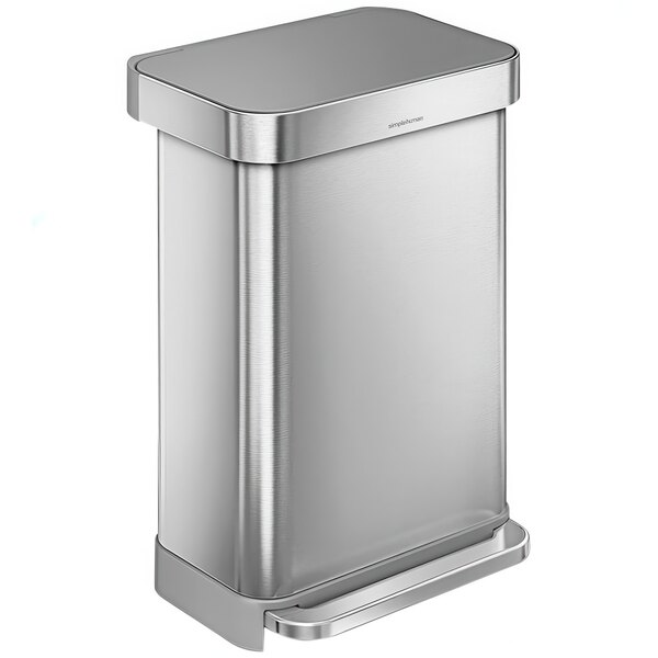simplehuman CW2080 12 Gallon / 45 Liter Brushed Stainless Steel