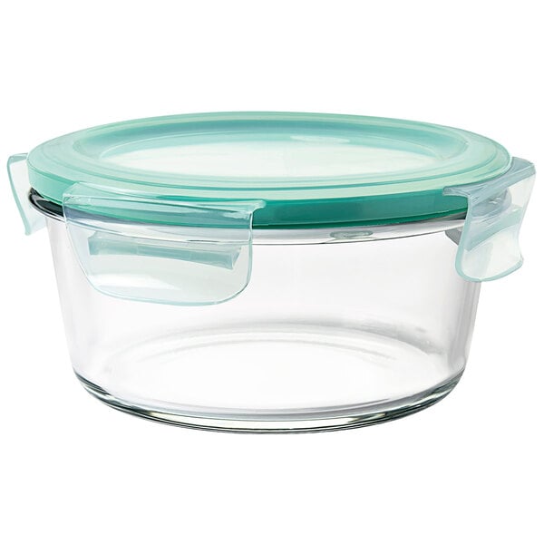 OXO Good Grips SmartSeal 4 Cup Clear Round Glass Container with