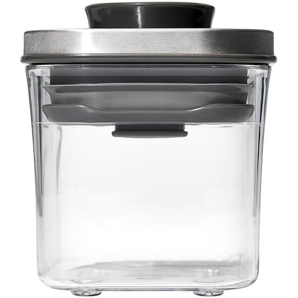  OXO Good Grips Clear Sugar Dispenser and Stainless