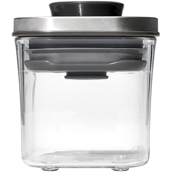 OXO Good Grips 0.2 Qt. Clear Square SAN Plastic Food Storage Container