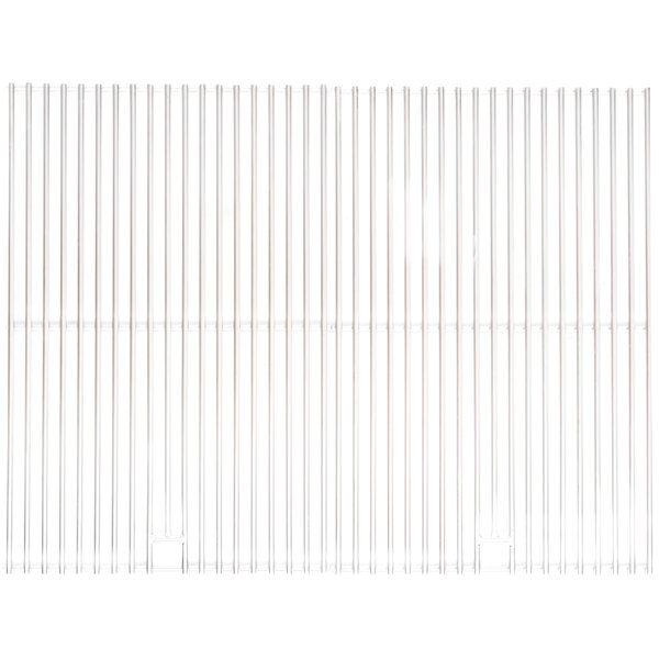 A white metal cooking grate set for a Crown Verity Charbroiler on a white background.