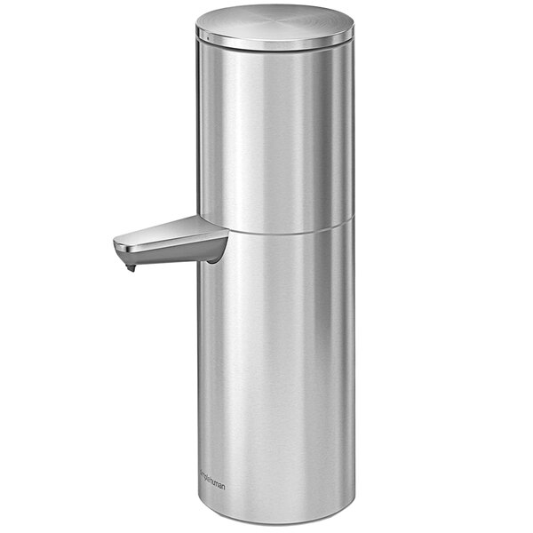 simplehuman ST1500 32 oz.Brushed Stainless Steel Soap / Sanitizer Dispenser with Touchless