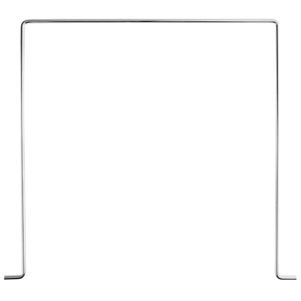 A rectangular white metal frame.