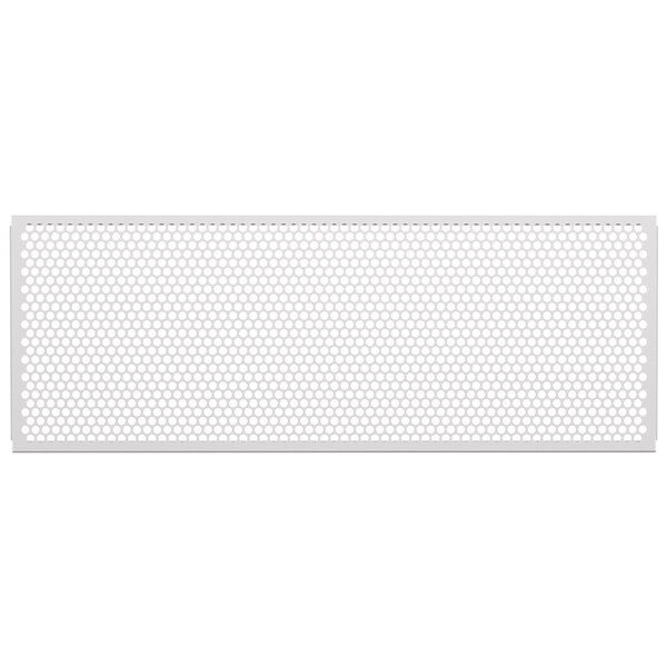 A white rectangular object with circle patterns.