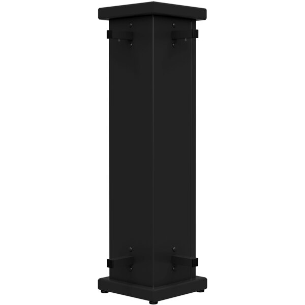 A black rectangular SelectSpace planter with a circle top cut-out.