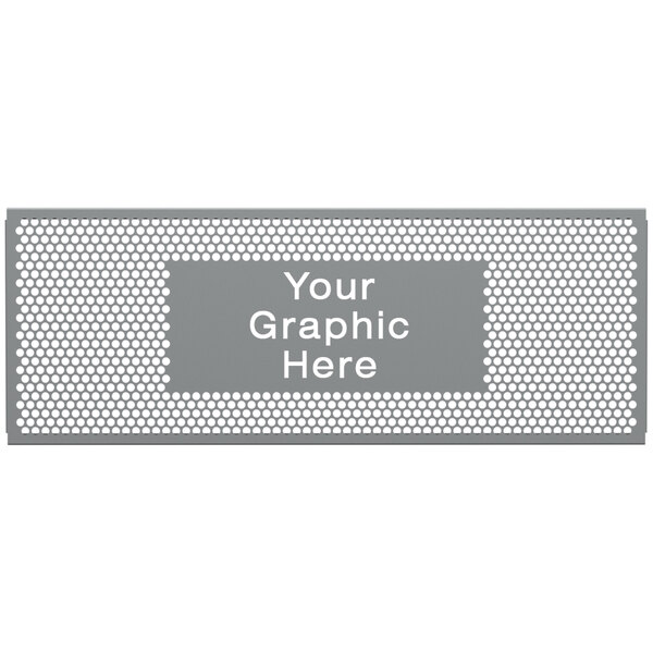 A grey SelectSpace partition panel with a white circle grid.