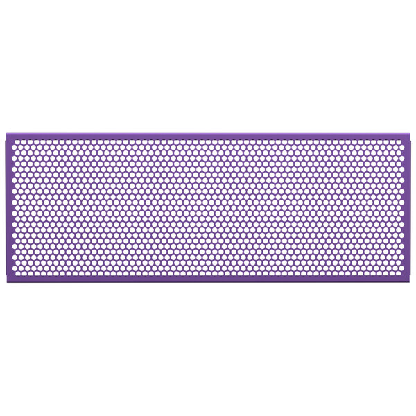 A purple mesh with white circles.