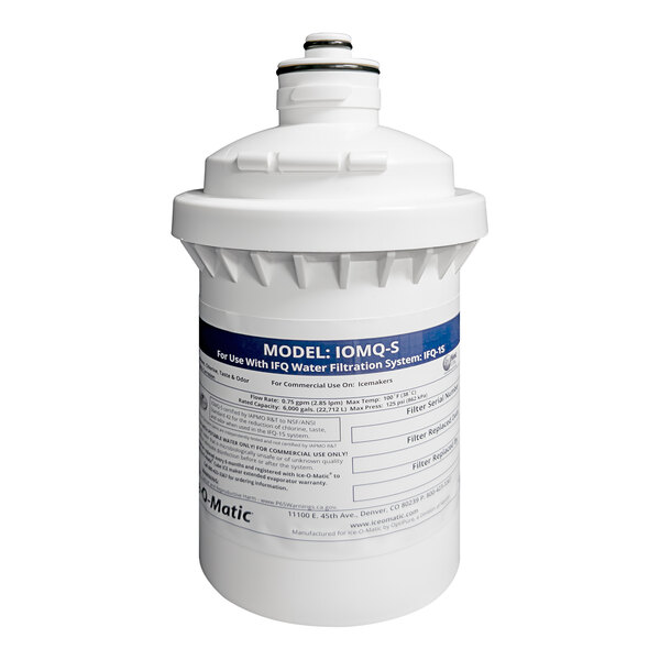 IceOMatic IOMQS Single Ice Machine Water Filter Cartridge for IFQ1S