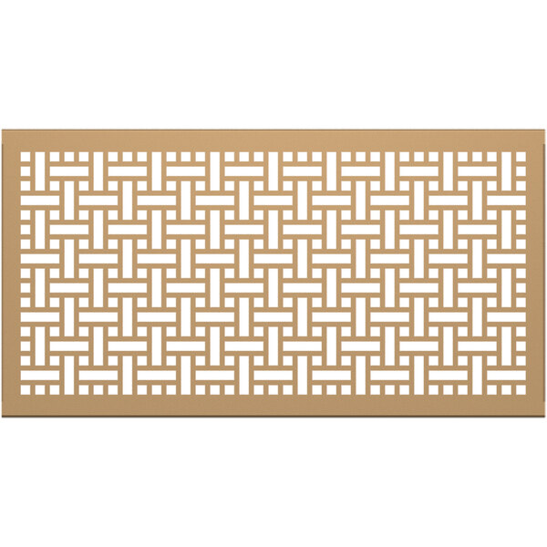 A SelectSpace sand square weave partition panel with a lattice pattern.