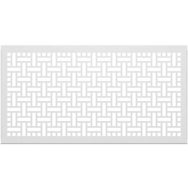 A white rectangular SelectSpace partition panel with a square weave pattern in black lines.