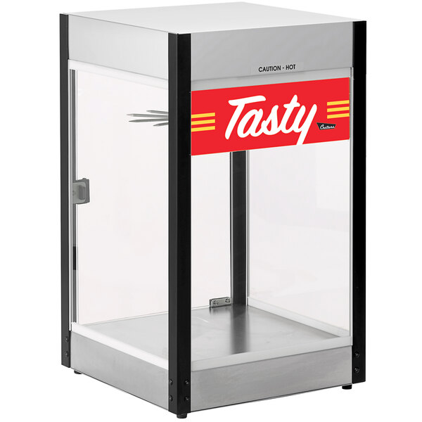 Cretors RCACT-X Rotating Churro Display Cabinet with Tasty Decal