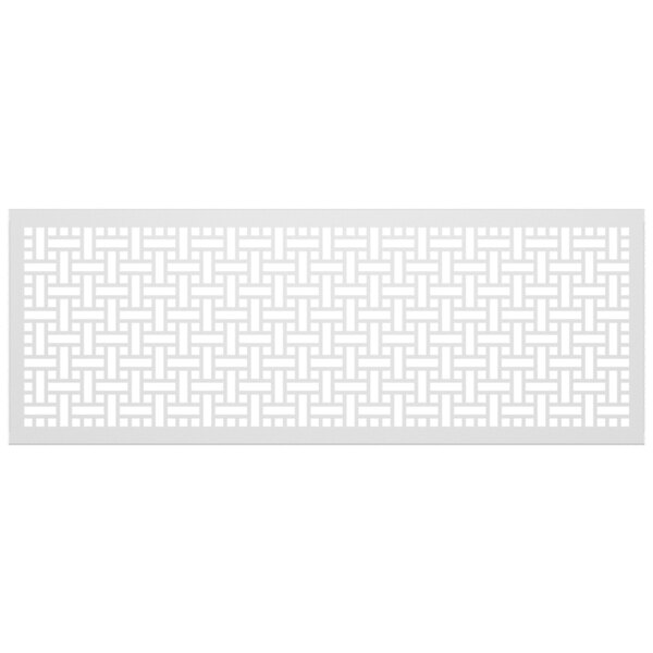 A white rectangular SelectSpace partition panel with a square weave pattern in white.
