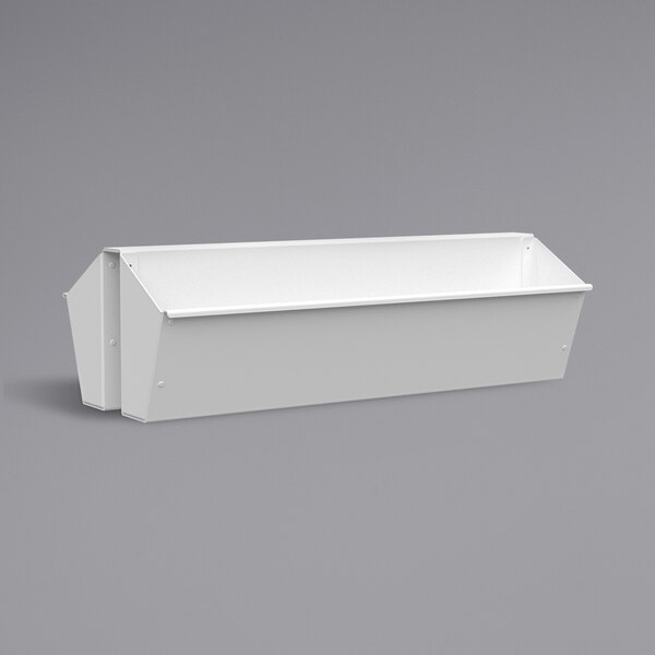 SelectSpace 22 1/8" x 9 3/8" x 6 3/8" White Hanging Planter