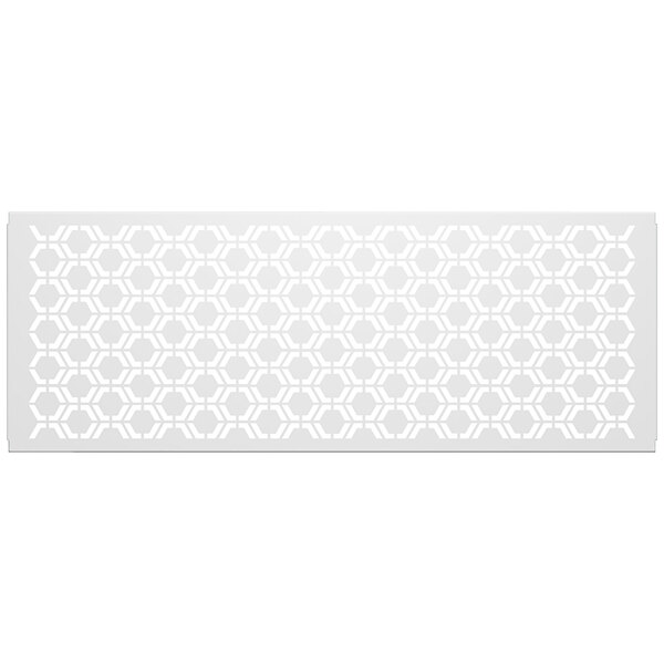 A white hexagonal pattern partition panel.