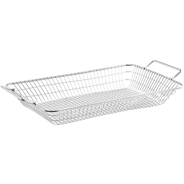 Mr. BarBQ 15 7/8" x 10 3/8" Chrome Wire Roasting / Grill Basket