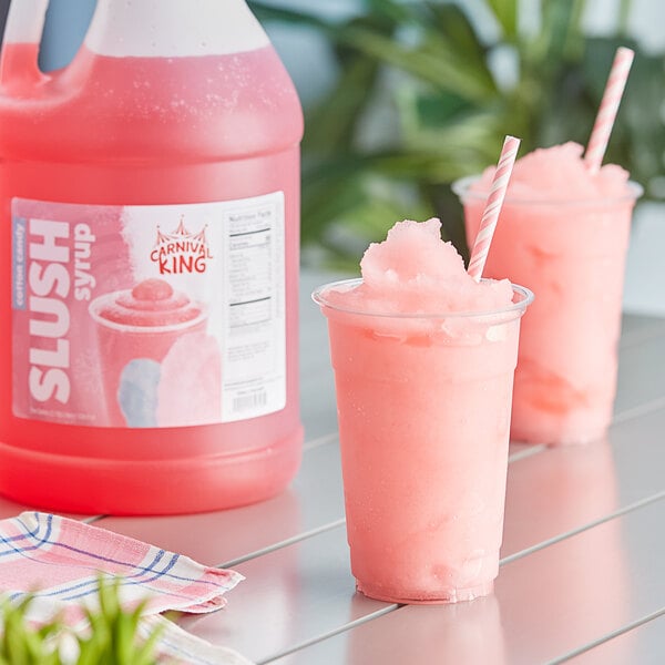 Carnival King 1 Gallon Cotton Candy Slushy 51 Concentrate 4/Case