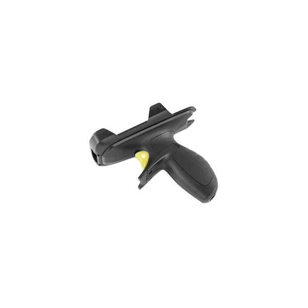 A Zebra black and yellow snap-on trigger handle for a TC21 or TC26 device with a yellow trigger.