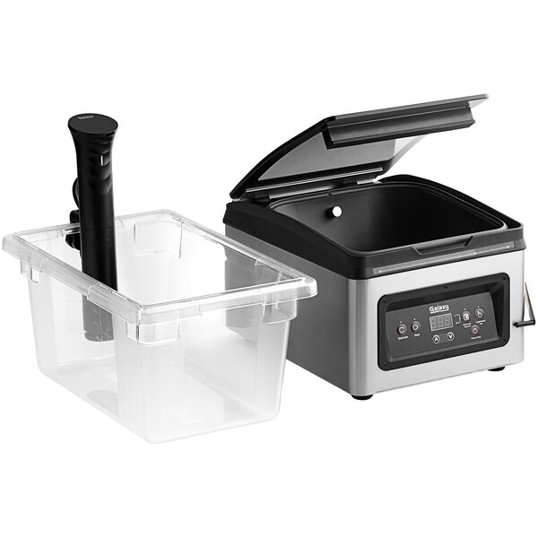 Galaxy Sous Vide Starter Kit with Vacuum Packing Machine, Immersion Circulator, and 5 Gallon