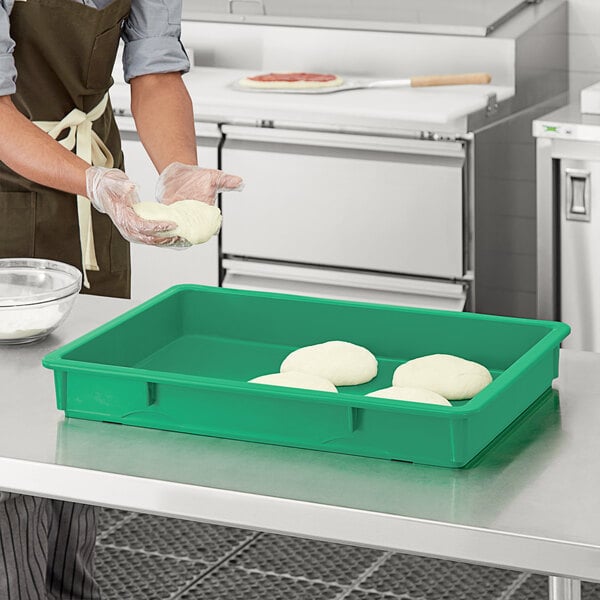 2 Pack), Green, Pizza Proofing Dough Box (23.6 inch x 15.74 inch x