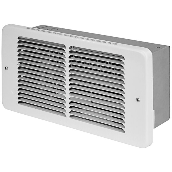 A white rectangular King Electric wall heater with a vent.