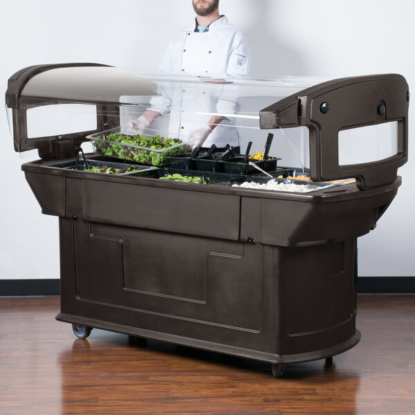 Carlisle 771101 Brown 6' Maximizer Portable Food / Salad Bar