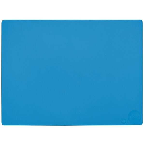 Choice 20 x 15 x 1/2 Blue Polyethylene Cutting Board