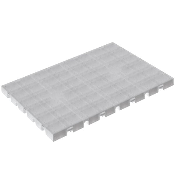 A white plastic EverBase flooring tray with four squares.