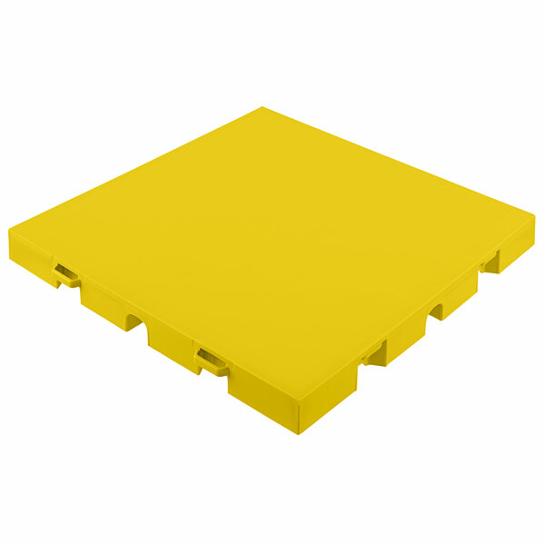 Yellow square EverBlock Flooring with four pieces.