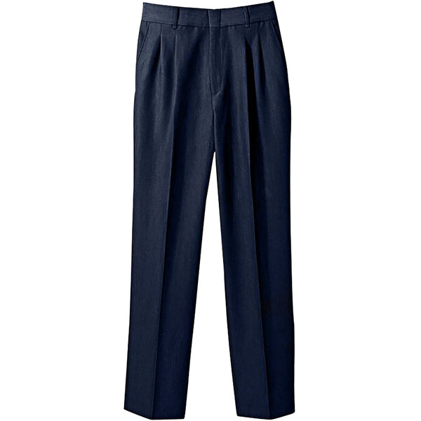 Henry Segal Women's Navy Pleated Front Suit Pants - 18