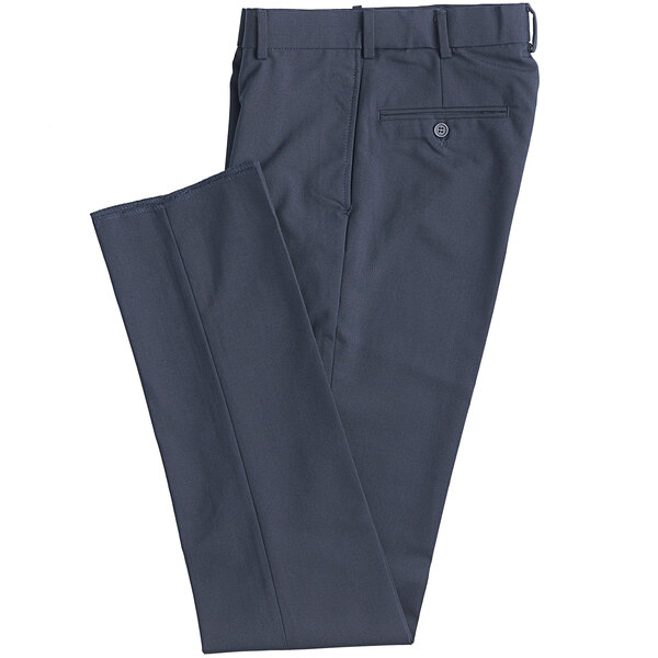 National Patrol by Henry Segal Men's Navy Flat Front Suit Pants - 40