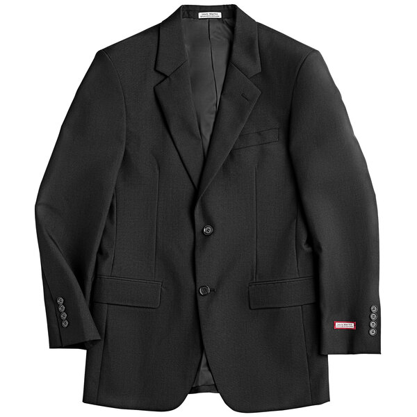 A Henry Segal black suit jacket with buttons.