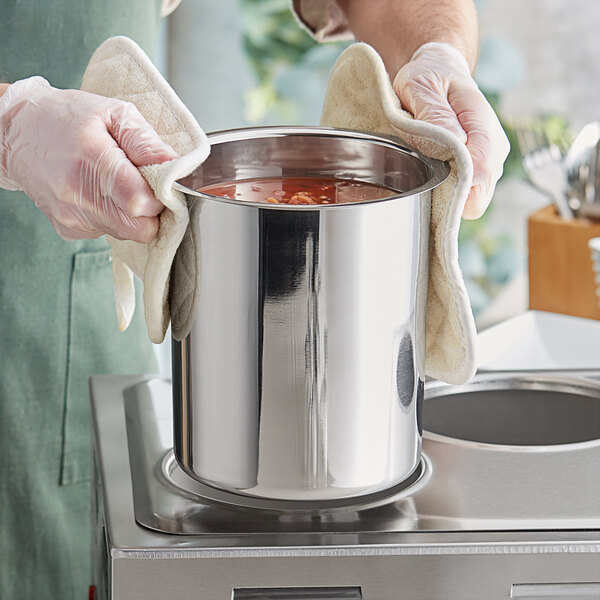 Choice 4.25 Qt. Stainless Steel Bain Marie Pot
