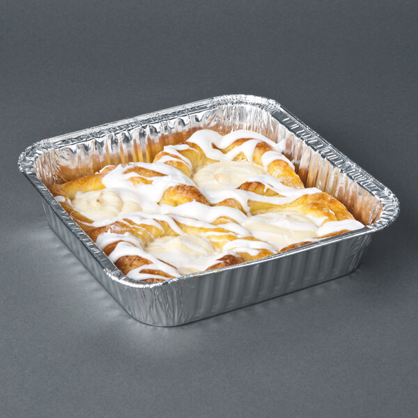 8" Square Foil Cake Pan 25/Pack