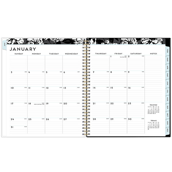 Blue Sky 110216 Baccara 8" x 10" July 2022 December 2023 Monthly Planner