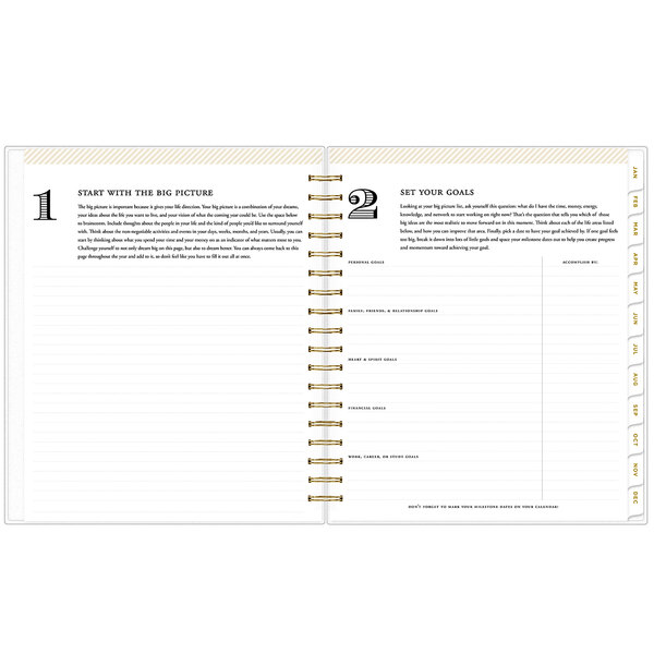 Blue Sky 103622 Day Designer 8" x 10" July 2022 December 2023 Navy