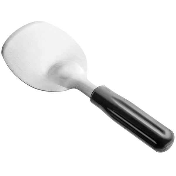 Choice 9 Stainless Steel Ice Cream Spade with Black Handle