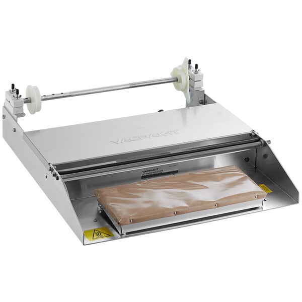 18" Food Tray Film Wrapper Wrapping Machine W/Film Storage Cling Stainless Steel 