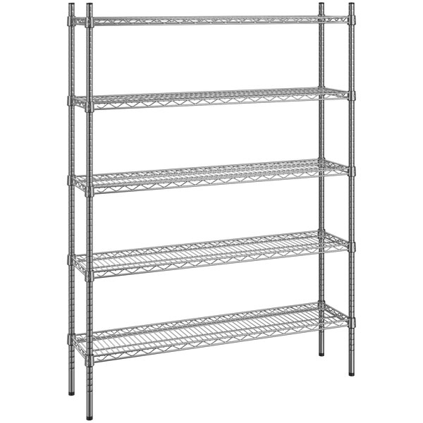 Regency 12" x 48" x 64" NSF Stainless Steel 5Shelf Kit