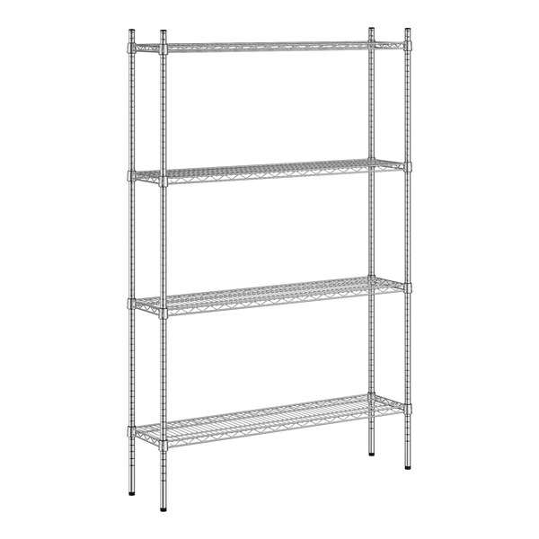 Regency Spec Line 12" x 48" x 74" NSF Stainless Steel 4Shelf Kit