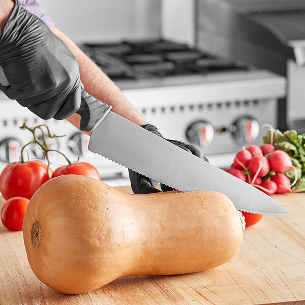 Schraf 12" Serrated Chef Knife with TPRgrip Handle