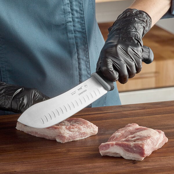 Schraf 8 Granton Edge Butcher Knife with TPRgrip Handle