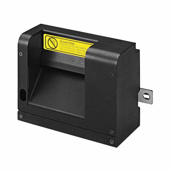 A black TSC cutter module with a yellow label.