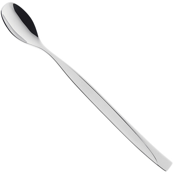 A RAK Porcelain stainless steel iced tea spoon with a long silver handle.
